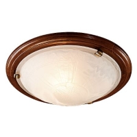 Светильник настенно-потолочный Sonex Lufe Wood бронза/темный орех 136/K
